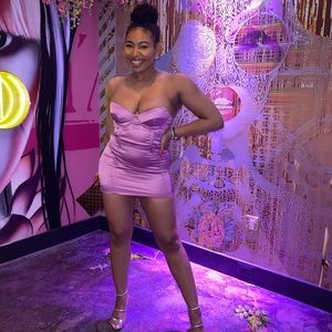 Oh Polly Lilac mini dress